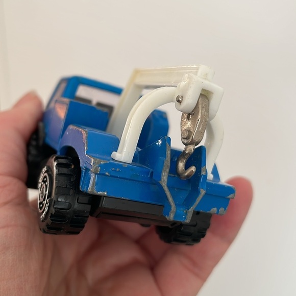 Vintage 1970s made in Japan Tonka Mites Blue Wrecker truck - Picture 11 of 16